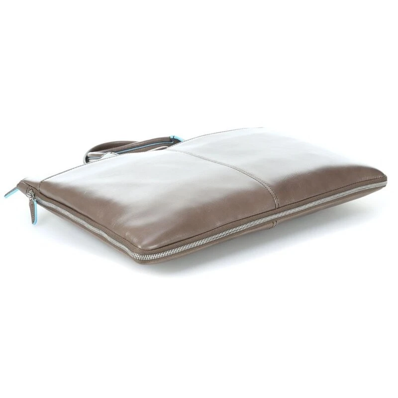 Blue Square Елегантна, бизнес чанта за документи с разширение, бежов цвят